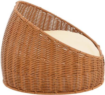 Show full view: Sam's Pets Luna Bolster Dog & Cat Bed, 23-in, Natural Oak slide 3 of 7