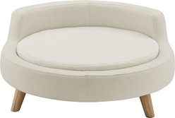Sam's Pets Milo Elevated Dog & Cat Bed, Ivory, Large