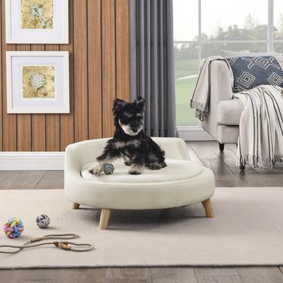 Show full view: Sam's Pets Milo Elevated Dog & Cat Bed, Ivory, Large slide 6 of 10