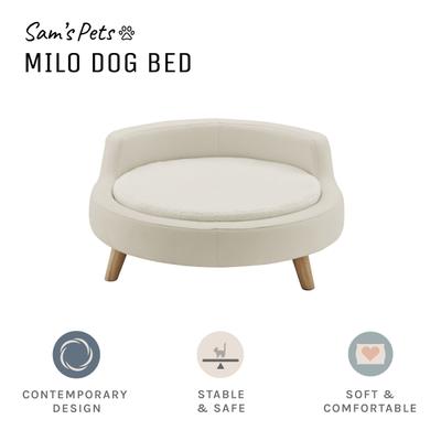 Show full view: Sam's Pets Milo Elevated Dog & Cat Bed, Ivory, Large slide 7 of 10