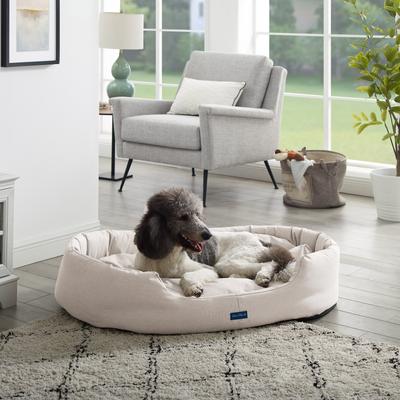 Show full view: Sam's Pets Missy Round Dog Bed, Beige, Large slide 2 of 10