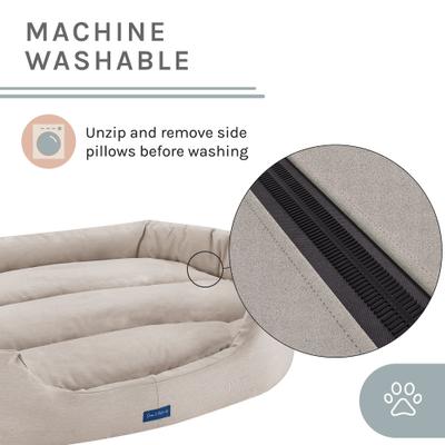 Show full view: Sam's Pets Missy Round Dog Bed, Beige, Large slide 4 of 10