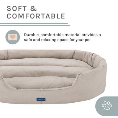 Show full view: Sam's Pets Missy Round Dog Bed, Beige, Large slide 7 of 10
