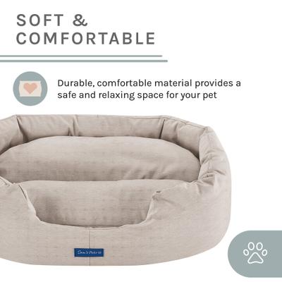 Show full view: Sam's Pets Missy Round Dog Bed, Beige, Small slide 7 of 10