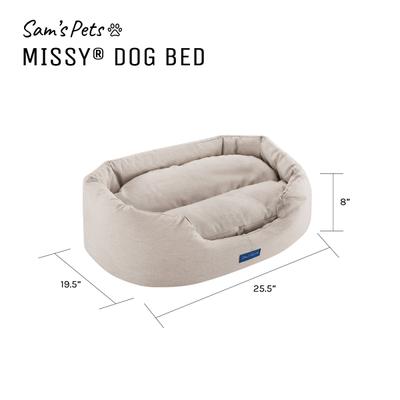 Show full view: Sam's Pets Missy Round Dog Bed, Beige, Small slide 9 of 10