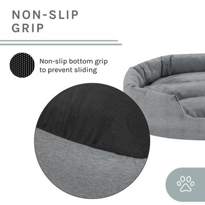 Show full view: Sam's Pets Missy Round Dog Bed, Gray, Medium slide 5 of 11