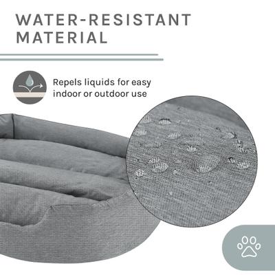 Show full view: Sam's Pets Missy Round Dog Bed, Gray, Medium slide 8 of 11