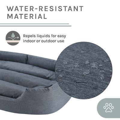 Show full view: Sam's Pets Missy Round Dog Bed, Navy Blue, Small slide 8 of 11