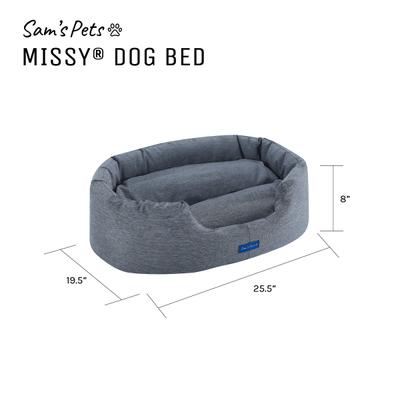 Show full view: Sam's Pets Missy Round Dog Bed, Navy Blue, Small slide 10 of 11