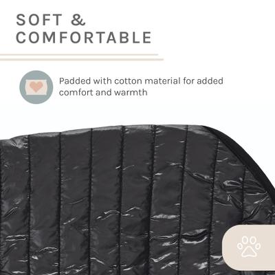 Show full view: Sam's Pets Monty Dog Puffer Jacket, Black, Large slide 7 of 7