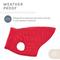 Show in main carousel: Sam's Pets Monty Dog Puffer Jacket, Red, Large slide 7 of 9