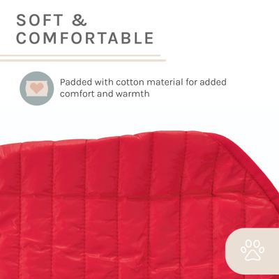 Show full view: Sam's Pets Monty Dog Puffer Jacket, Red, Large slide 8 of 9