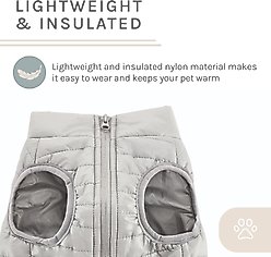 Sam's Pets Monty Dog Puffer Jacket, Silver, Large slide 2 of 8