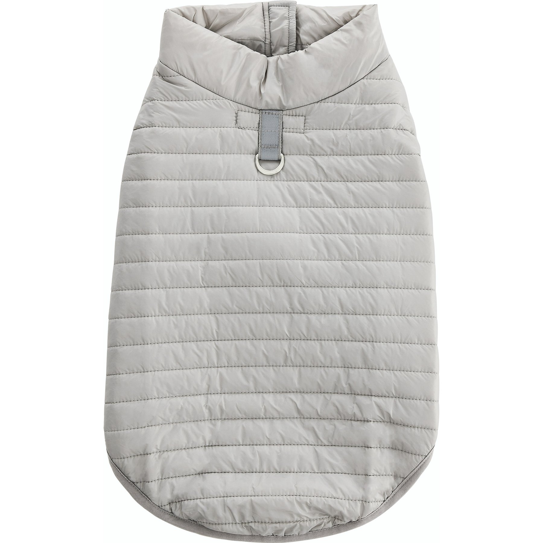 Sam's Pets Monty Dog Puffer Jacket, Silver, Medium