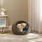 Show in main carousel: Sam's Pets Nala Bolster Dog & Cat Bed, 20-in, Brown Oak slide 9 of 11