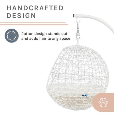 Show full view: Sam's Pets Nala Hanging Egg Cat Condo, White slide 7 of 10