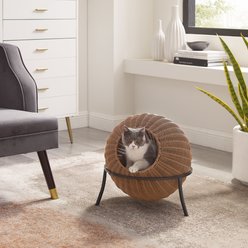 Sam's Pets Nala Wicker Cat Condo, Brown