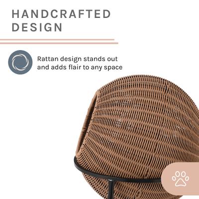 Show full view: Sam's Pets Nala Wicker Cat Condo, Brown slide 5 of 9