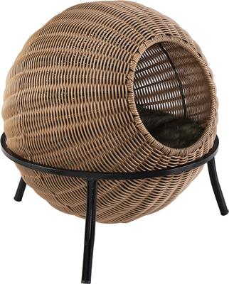 Show full view: Sam's Pets Nala Wicker Cat Condo, Brown slide 8 of 9