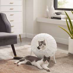 Sam's Pets Nala Wicker Cat Condo, White