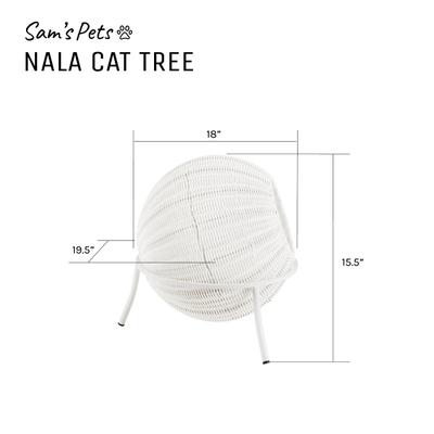 Show full view: Sam's Pets Nala Wicker Cat Condo, White slide 9 of 9