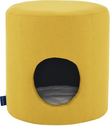 Sam's Pets Orbit 15.75-in Linen Cat Tree Enclosure & Condo, Yellow