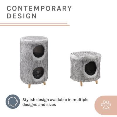 Show full view: Sam's Pets Pufak 16-in Cat Tree Cylinder, Gray slide 5 of 9