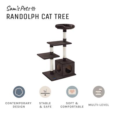 Show full view: Sam's Pets Randolph 43-in Cat Tree, Brown slide 3 of 10