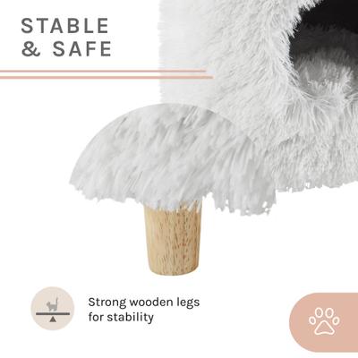 Show full view: Sam's Pets Rocket 18-in Cat Tree Cylinder, White slide 5 of 10