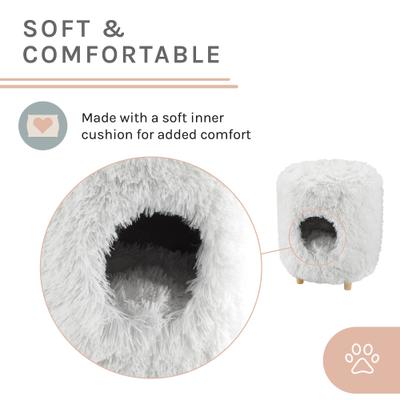 Show full view: Sam's Pets Rocket 18-in Cat Tree Cylinder, White slide 6 of 10