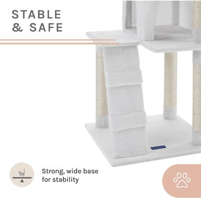 Show full view: Sam's Pets Sam 50-in Tunnel & Cat Tree, White slide 4 of 8