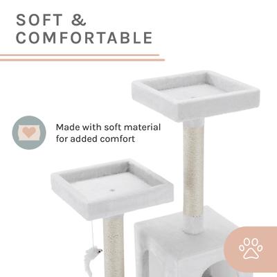 Show full view: Sam's Pets Sam 50-in Tunnel & Cat Tree, White slide 6 of 8