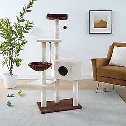 Sam's Pets Sam 54-in Cat Tree, White