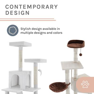 Show full view: Sam's Pets Sam 54-in Cat Tree, White slide 5 of 10