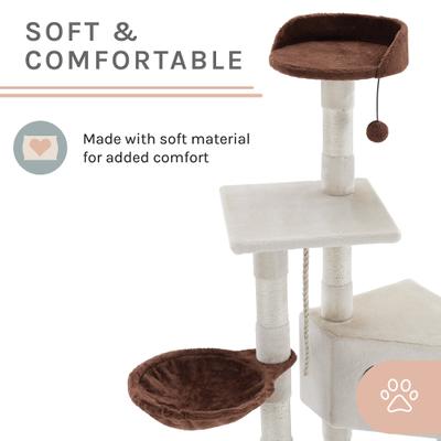 Show full view: Sam's Pets Sam 54-in Cat Tree, White slide 7 of 10