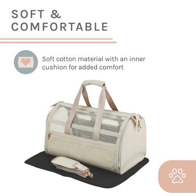 Show full view: Sam's Pets Scout Dog & Cat Carrier Bag, Beige, 19-in slide 5 of 9