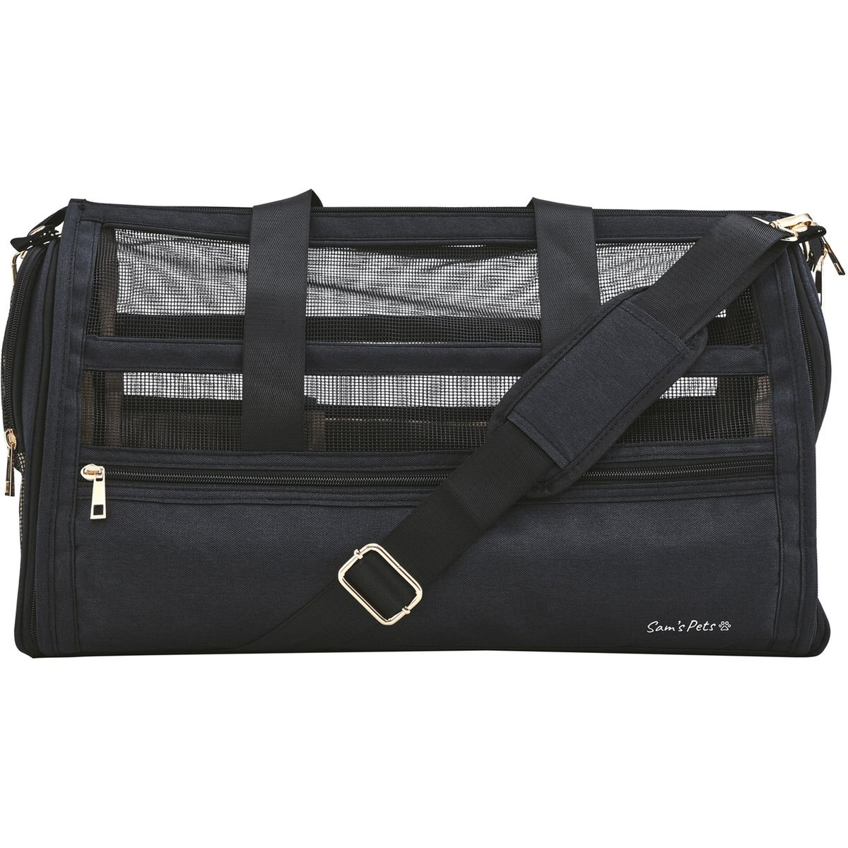 Sam's Pets Scout Dog & Cat Carrier Bag, Black, 19-in