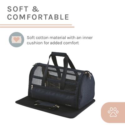 Show full view: Sam's Pets Scout Dog & Cat Carrier Bag, Black, 19-in slide 5 of 9