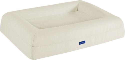 Show full view: Sam's Pets Scruffy Orthopedic Bolster Dog & Cat Bed, 30-in, Cream, Large slide 3 of 11