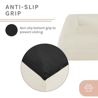 Show full view: Sam's Pets Scruffy Orthopedic Bolster Dog & Cat Bed, 30-in, Cream, Large slide 9 of 11