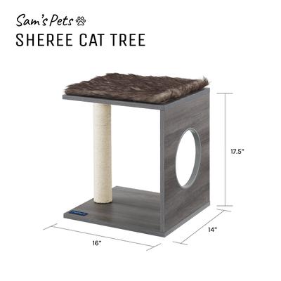 Show full view: Sam's Pets Sheree 17-in Cat Tree, Brown slide 10 of 11