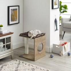 Sam's Pets Sheree 17-in Cat Tree, Light Brown