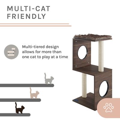 Show full view: Sam's Pets Sheree 34-in Cat Tree, Dark Brown slide 5 of 11