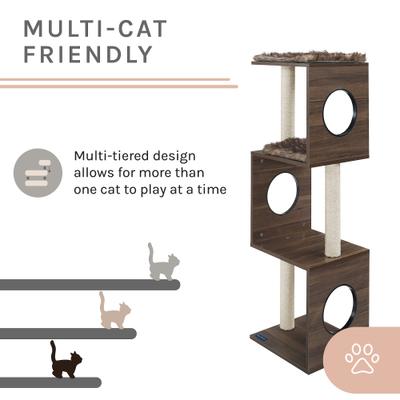 Show full view: Sam's Pets Sheree Cat Tree, Light Brown slide 4 of 11