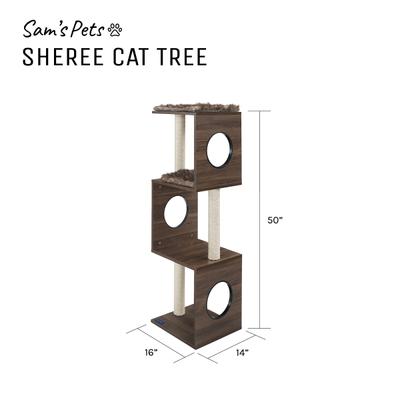 Show full view: Sam's Pets Sheree Cat Tree, Light Brown slide 9 of 11