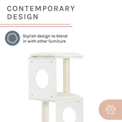 Show full view: Sam's Pets Sheree Cat Tree, White, 50-in slide 6 of 11