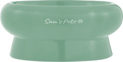 Sam's Pets Short Tulip 2.0 Elevated Dog Bowl, Mint, 0.75-cup