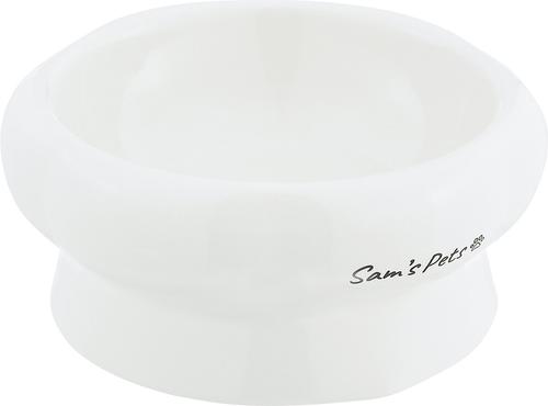 Show full view: Sam's Pets Short Tulip 2.0 Elevated Dog Bowl, White, 0.75-cup slide 2 of 9