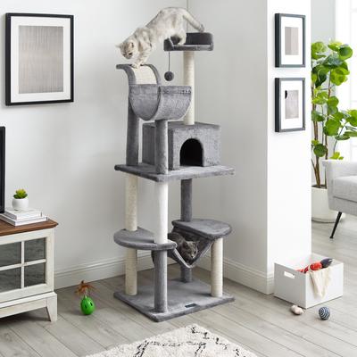 Show full view: Sam's Pets Submarine 60-in Gray Hard Box Cat Tree, Gray slide 3 of 11