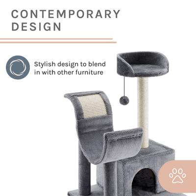 Show full view: Sam's Pets Submarine 60-in Gray Hard Box Cat Tree, Gray slide 6 of 11